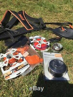 STIHL FS130 Brushcutter Strimmer 4-MIX With Blade Harness & Line Fully Serviced