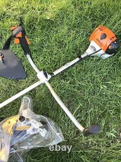 STIHL FS90 Strimmer With Brush Cutter, StringTrimmer, Harness, Ear&Face Guards