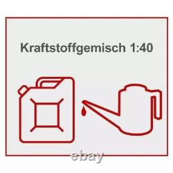 Scheppach 4IN1 petrol brush cutter MT33P with hedge trimmer pole pruner chainsaw