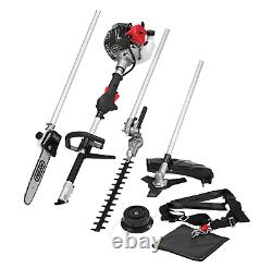 Scheppach 4 in 1 Garden Multi Tool Petrol 32.6cc Strimmer Pole Saw Hedge Brush