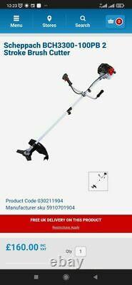 Scheppach Petrol Strimmer Bush Cutter 33cc