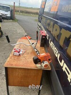 Stihl FS 130 strimmer brushcutter clearing saw cord oil