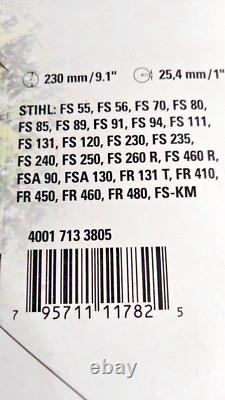 Stihl Fs55 Fs56r/rc Km56rc-e Fs70r/rc Brush Cutters 2 Tooth Blade Kit, Nut, Key