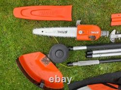 Stihl KM131R Kombi, hedge trimmer, strimmer, pruner and 1m carbon extension