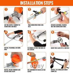 String Trimmer Cutter GEARZAAR Multi Tool UK Hedge Weed Petrol 52cc Grass New