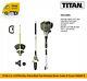 Titan 3 In 1 Extra 25cc Petrol Multi Tool Strimmer Brush Cutter & Pruner