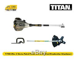 TITAN Brushcutter 25cc 2 Stroke Petrol Power Head Brushcutter Attachment