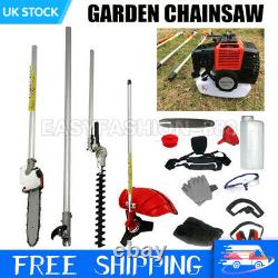 UK 52CC Petrol Grass Strimmer Brush Cutter Chainsaw Hedge Trimmer Garden UK
