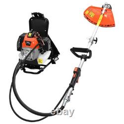 WALPLUS 52cc Backpack Brush Cutter Petrol Grass Trimmer 1.45kW Garden Tool