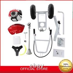 Wheeled Brush Cutter Heavy Duty Trolley 2 in 1 7500rpm Split Shaft 2.2KW New