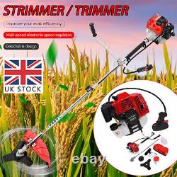 2 In1 52cc Pétrol Grass Strimmer / Trimmer / Brush Cutter Garantie De 3 Ans
