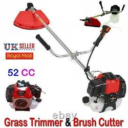 52cc Essence Moteur Grass Blade Strimmer Trimmer Petrol Brush Cutter Garden Kit