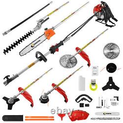 CONENTOOL 5 en 1 Outil de Jardin Multi 52cc Taille-haie à Essence Tronçonneuse Débroussailleuse