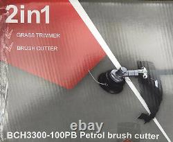 Collecte Uniquement Scheppach Bch3300-100pb Dual 2in1 Petrol Brush Cutter +trimmer Bnib