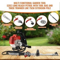 Conentool Heavy Duty 52CC 5en1 Coupe-herbe à essence 2 temps Tronçonneuse