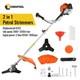 Conentool Ws-52-2c 2-en-1 Coupe-herbe Et Débroussailleuse Avec Lame 3t