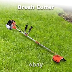 Coupe-bordures à essence 52cc 2 en 1 Taille-haies de jardin avec ligne de coupe Moteur 2 temps BC520