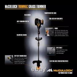 Coupe-bordures à essence McCulloch TRIMMAC largeur de coupe 410 mm