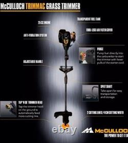 Débroussailleuse McCulloch TRIMMAC à essence Largeur de coupe de 410 mm Ergonomique