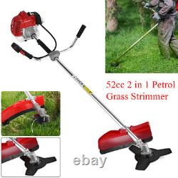 Débroussailleuse à essence 52cc 2 en 1 Outil multifonction de jardin 3 ans de garantie