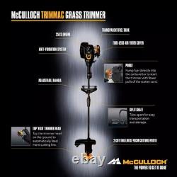 Débroussailleuse à essence McCulloch TRIMMAC largeur de coupe 410 mm débroussailleuse légère