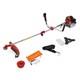 D&eacute;broussailleuse Et Coupe-bordures &agrave; Essence Powerking Big Horn 52 Cm&sup3;, 2-en-1, Avec Harnais