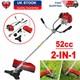 D&eacute;broussailleuse Thermique 2 En 1 52cc, Coupe-bordures Pour Gazon, Outil De Jardin, Garantie 5 Ans