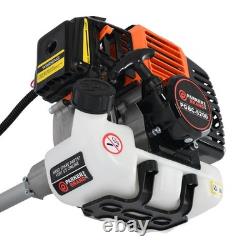 Débroussailleuse thermique de jardin 52cc, coupe-bordures + huile