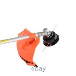 Débroussailleuse thermique de jardin 52cc, coupe-bordures + huile