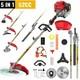 D&eacute;broussailleuse Thermique Multi-outils 5 En 1 52cc, Taille-haie, Coupe-bordures, Coupe-broussailles De Jardin 2500w