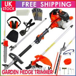 Garden Hedge Trimmer 5 En 1 Petrol Strimmer Chainsaw Brushcutter Multi Tool 52cc