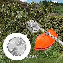Kit de jardin 6 en 1 avec débroussailleuse à dos à essence, tronçonneuse, taille-haie, moteur 52cc
