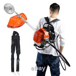 Kit de jardin 6 en 1 avec débroussailleuse à dos à essence, tronçonneuse, taille-haie, moteur 52cc
