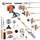 Outil De Jardin &agrave; Essence 6 En 1 De 52 Cc Compatible Avec La D&eacute;broussailleuse Conentool Et La Tondeuse &agrave; Fil