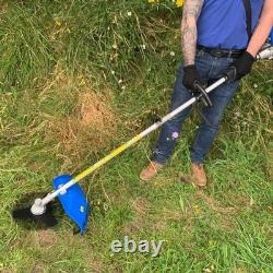 Outil de jardin multifonction 4-en-1 52cc : coupe-bordures, débroussailleuse, tronçonneuse