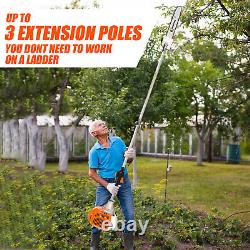 Outil polyvalent 5 en 1 52cc Débroussailleuse à essence 2 temps Taille-herbes de jardin Coupe-brosse