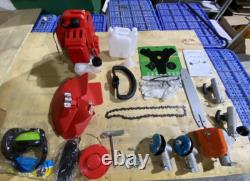 Outils de taille multifonction 5-en-1 Taille-haie à essence de jardin 52CC Désherbeur