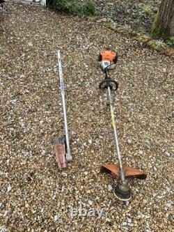 Stihl Km131r avec accessoires de débroussailleuse et de bordure de pelouse